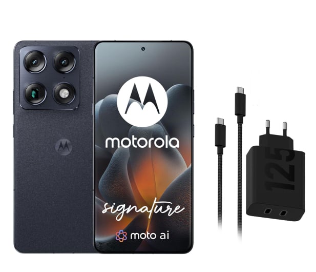 Motorola Signature 5G 16/512GB Carbon 165Hz + Ładowarka 125W - 1487012 - zdjęcie